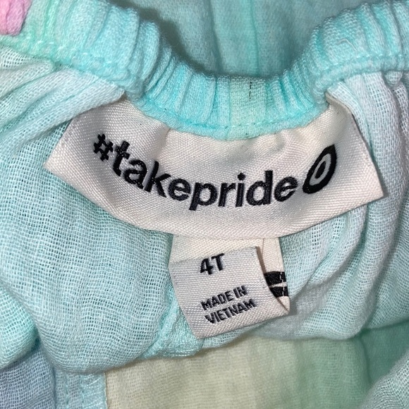 NWT take pride pastel rainbow summer romper 100% cotton - Picture 8 of 10